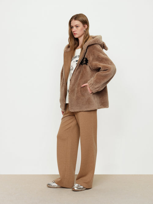 U-Cat Mocha Plush Coat