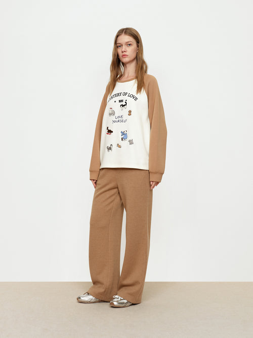 Oat Glutinous Rice Tapered Pants