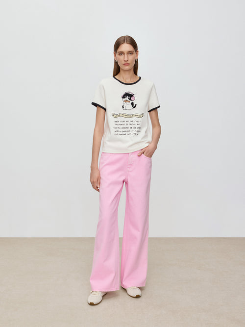 U-Cat Contrasting Border Tee