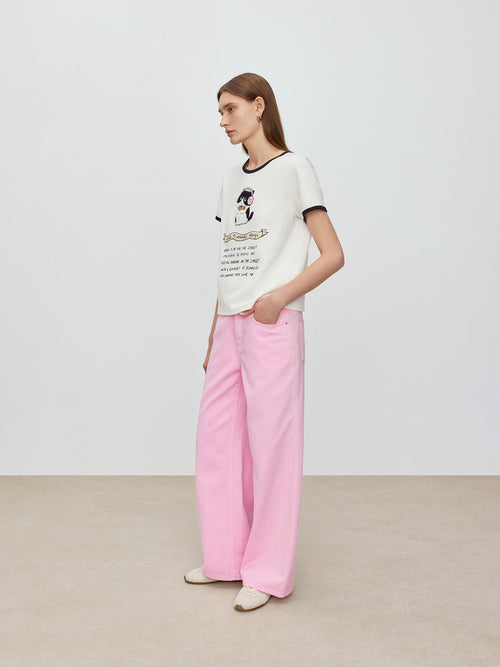 U-Cat Contrasting Border Tee