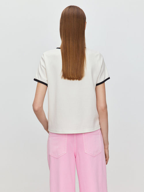 U-Cat Contrasting Border Tee