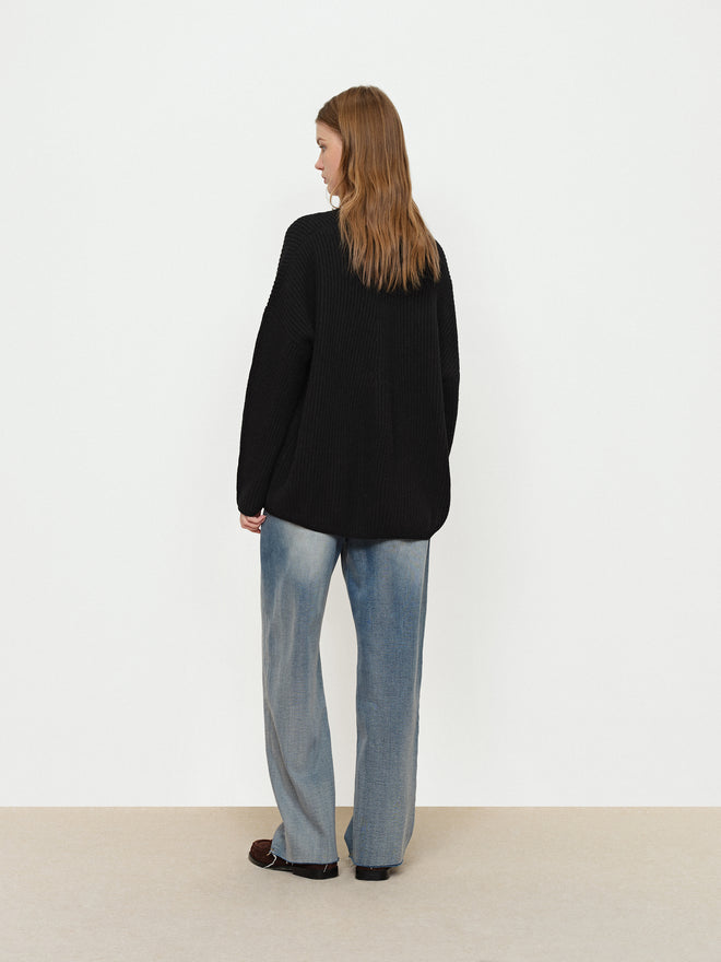 V-Neck Silhouette Sweater