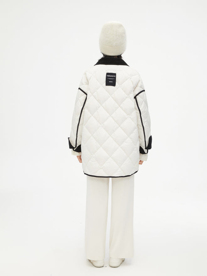 Modern Quilted Cotton Down Jacket