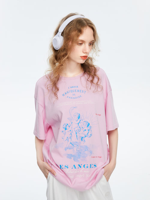 T-shirt ange croquis