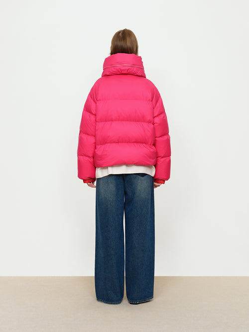 Red And Vibrant Down Jacket