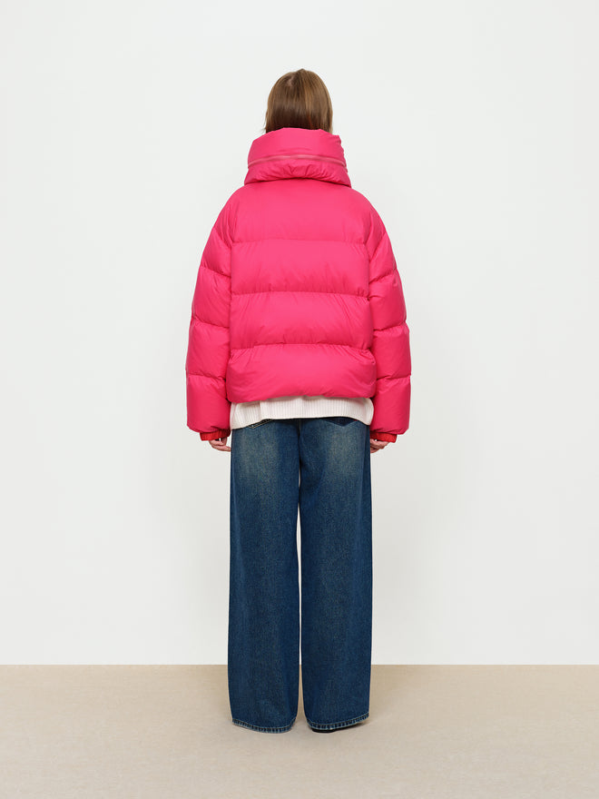 Red And Vibrant Down Jacket