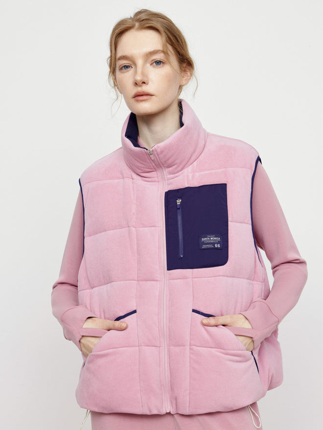 Strawberry Marshmallow Down Vest