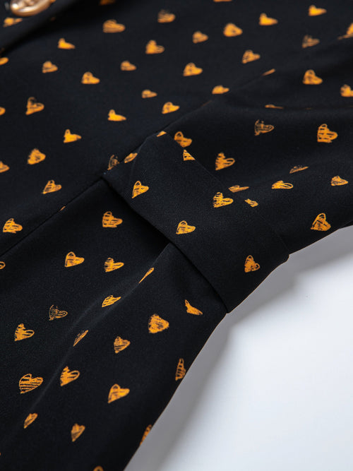 Polka Dot Silk Dress-Sample