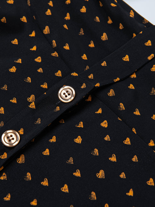 Polka Dot Silk Dress-Sample