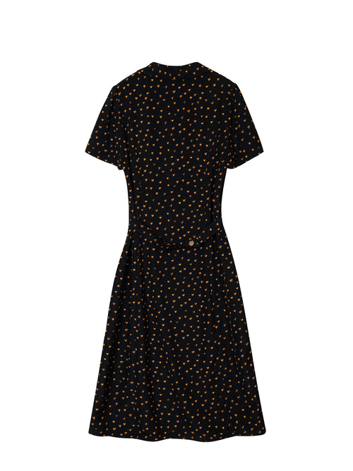 Polka Dot Silk Dress-Sample