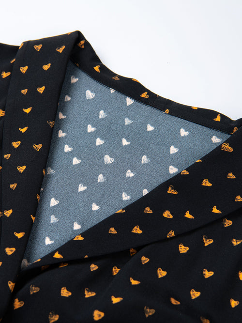 Polka Dot Silk Dress-Sample