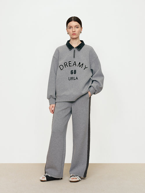 Trendy Denim Sweatshirt