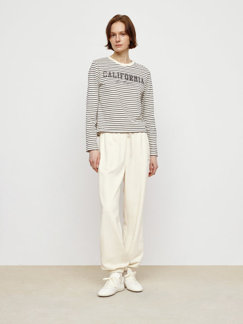 Ivory White Jogging Pants