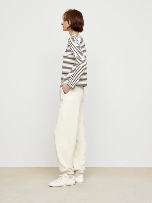 Ivory White Jogging Pants