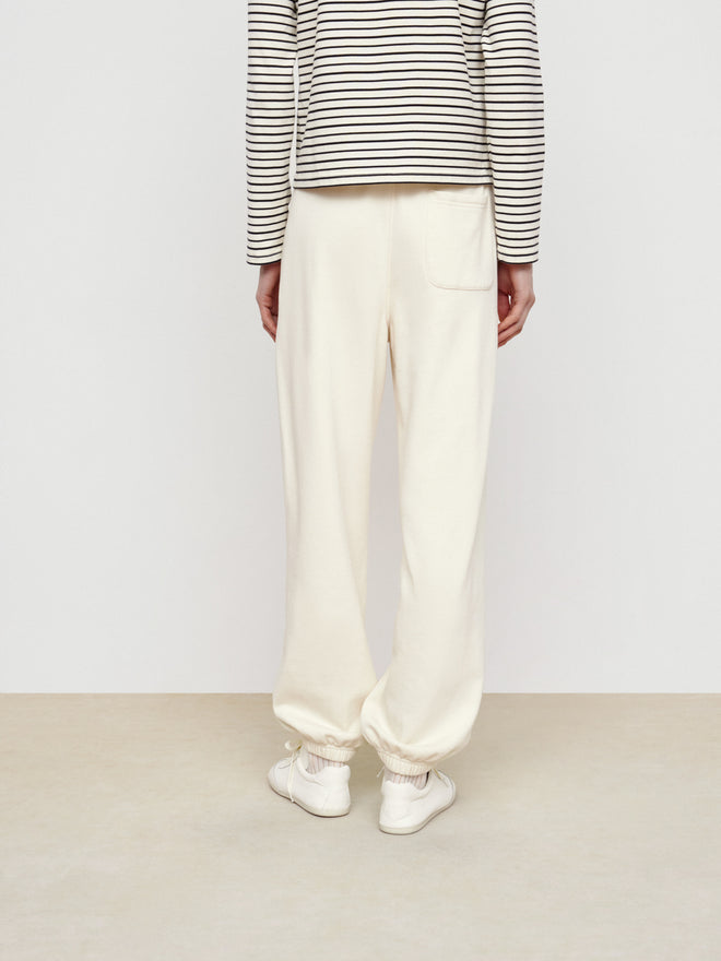 Ivory White Jogging Pants