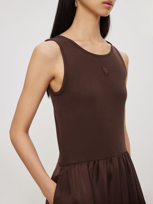 Deep Cozy Acetate Long Dress