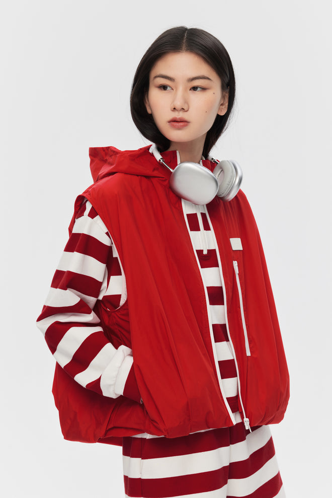 Tomato Red Balloon Vest - Urlazh New York