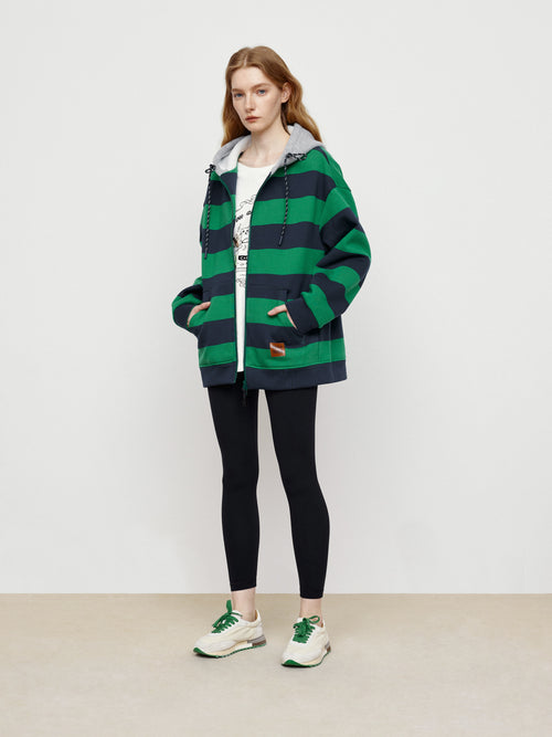 Sea Salt Milk Green Hoodie Jacket