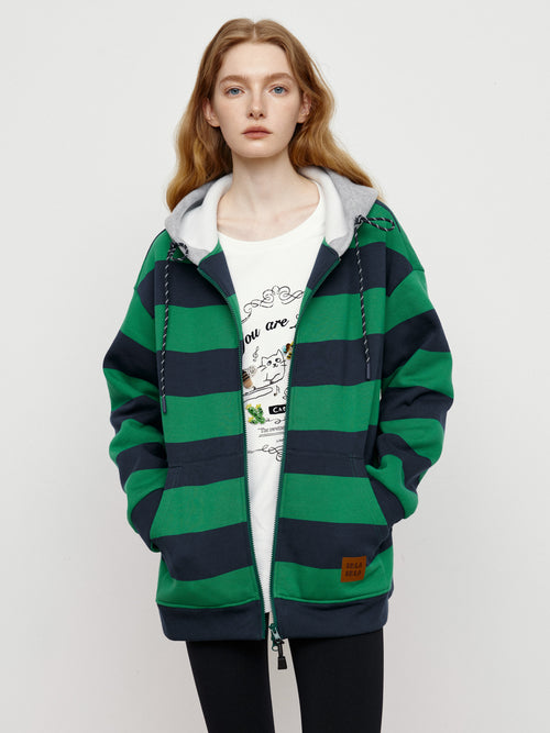 Sea Salt Milk Green Hoodie Jacket