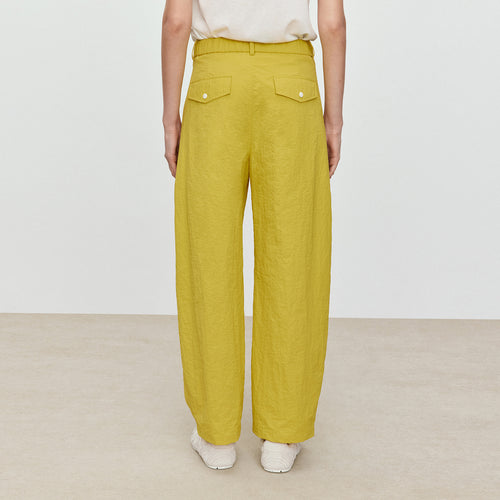 Mango Yellow Relaxed Pants