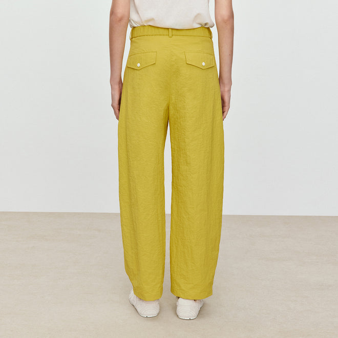 Mango Yellow Relaxed Pants