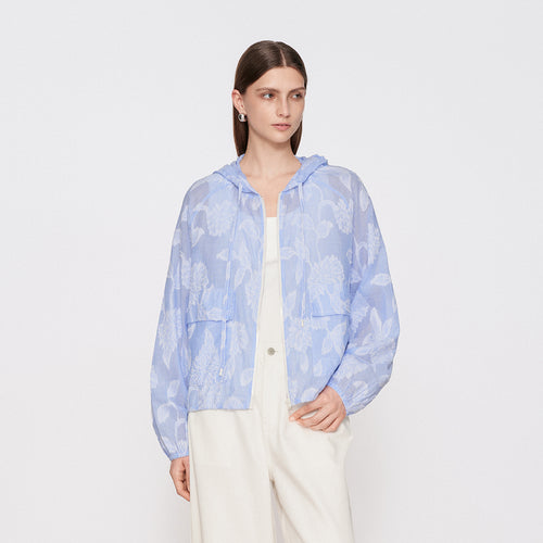 Clipped Floral Jacket