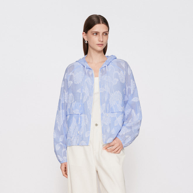 Clipped Floral Jacket