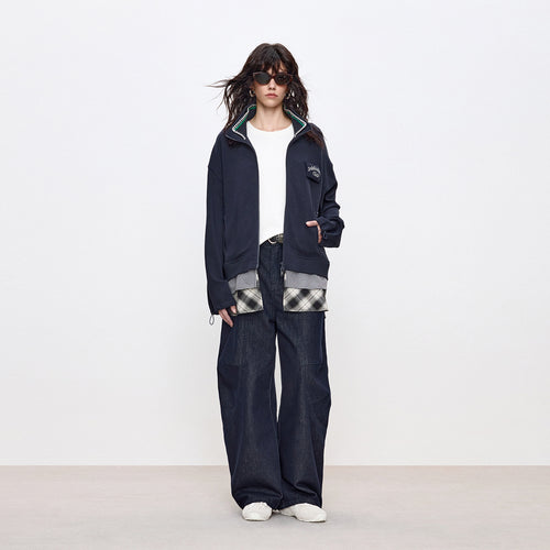 Prussian Blue Panel Jacket