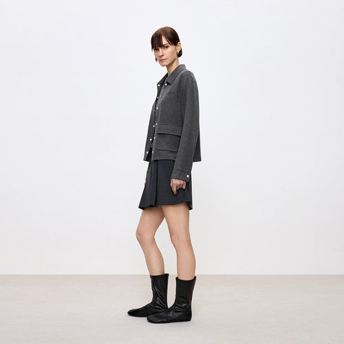 MIU-Style Pleated Skirt