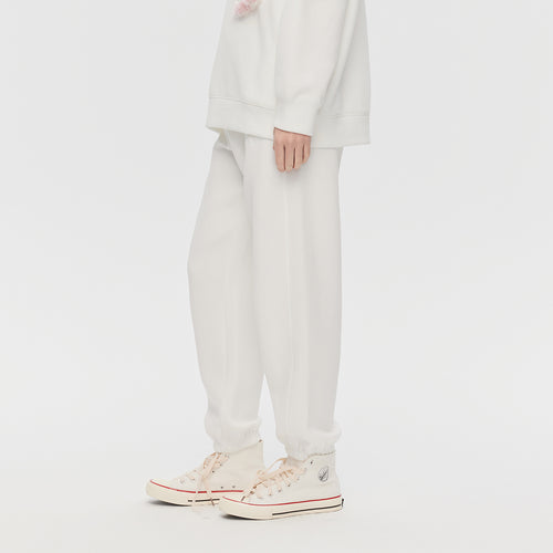 Versatile White Sweatpants