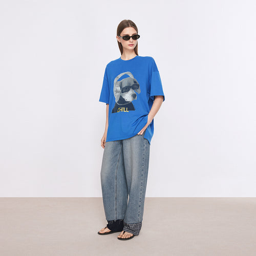 Edgy Patchwork Denim Pants