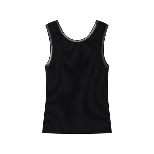 Elegant And Lightweight Tank Top - Black