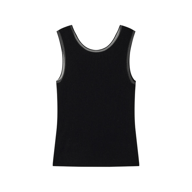 Elegant And Lightweight Tank Top - Black