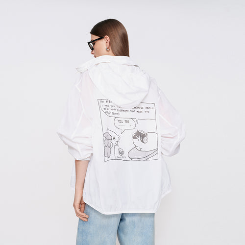 Cartoon Print Sun-Protective Jacket
