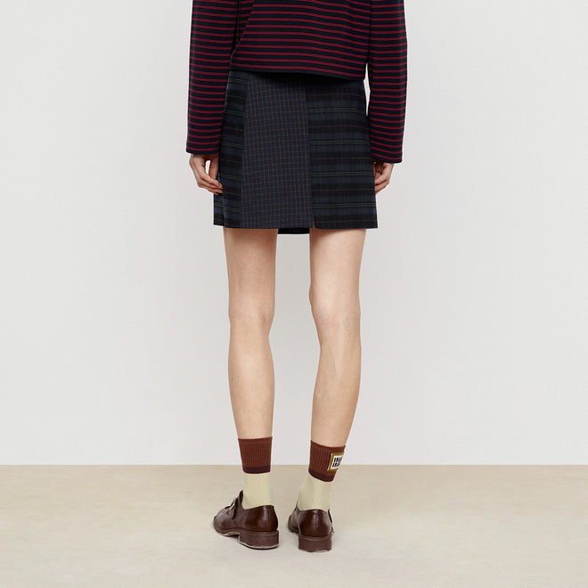 Retro Patchwork Skirt