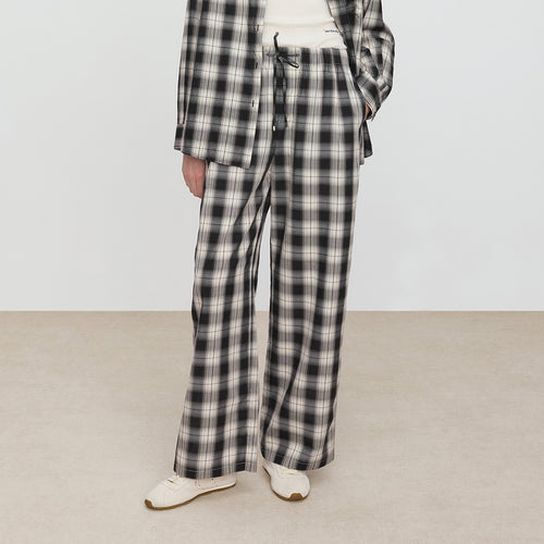 Black & White Vintage Plaid Pants