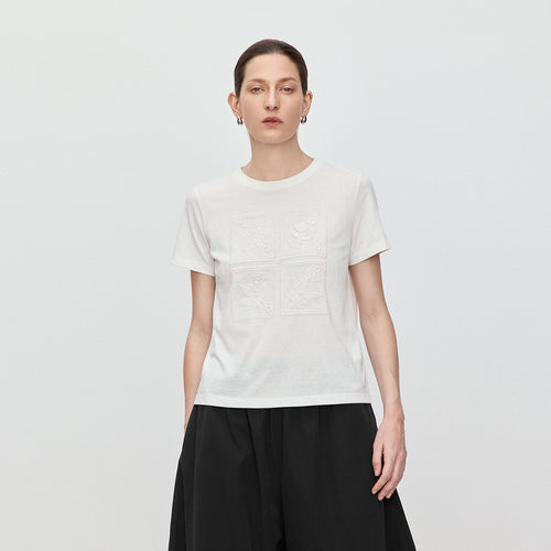 Spring Floral Short Sleeve Tee