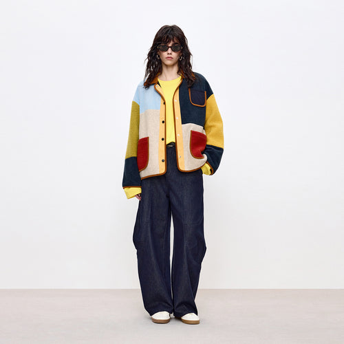 Color-Block Après-Ski Jacket