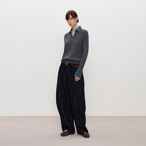 Oreo Mock-Layer Sweater