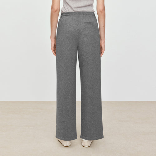 Carbon Gray Straight-Leg Sweatpants