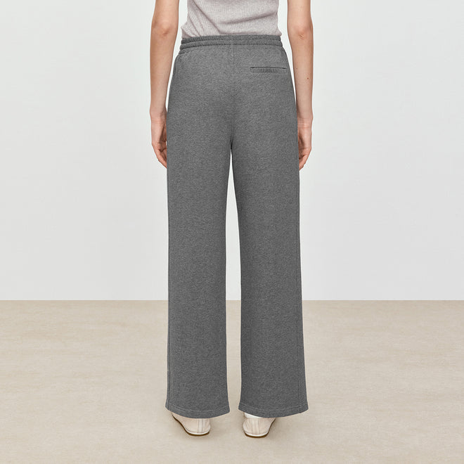 Carbon Gray Straight-Leg Sweatpants