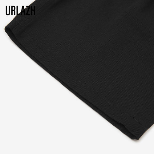 Black Denim Boxy Shorts-Sample