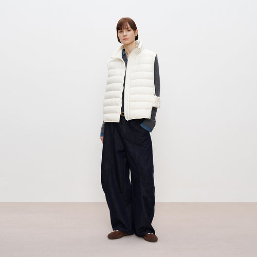 Ribbed Down Vest