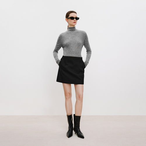 Fuzzy Mist Turtleneck Sweater