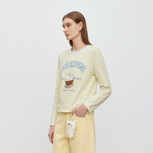 Lemon Bubble Striped Tee