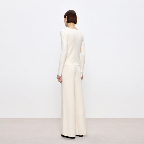 Cloud Coconut Off-Shoulder Sweater