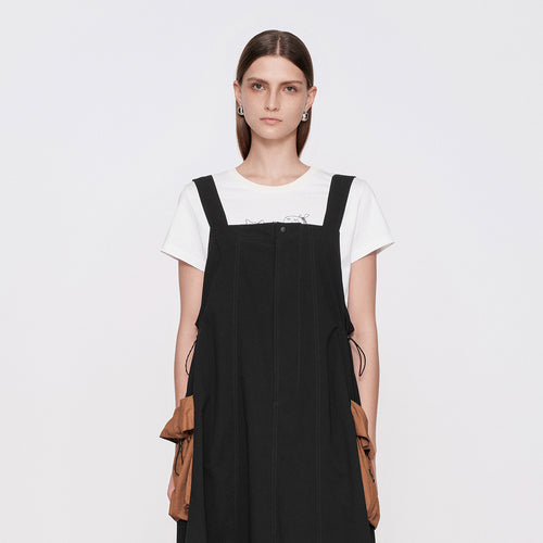 Minimalist Suspenders Skirt