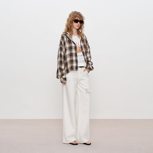 Relaxed Plaid Blouse