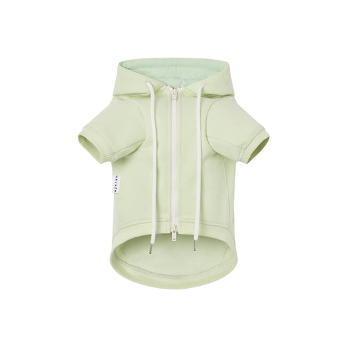 Cat Lime Green Zip-Up Hoodie