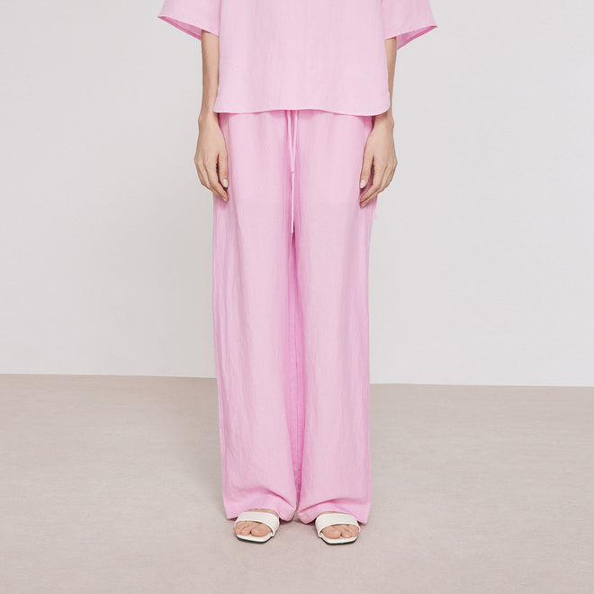 Blush Pink Linen Pants